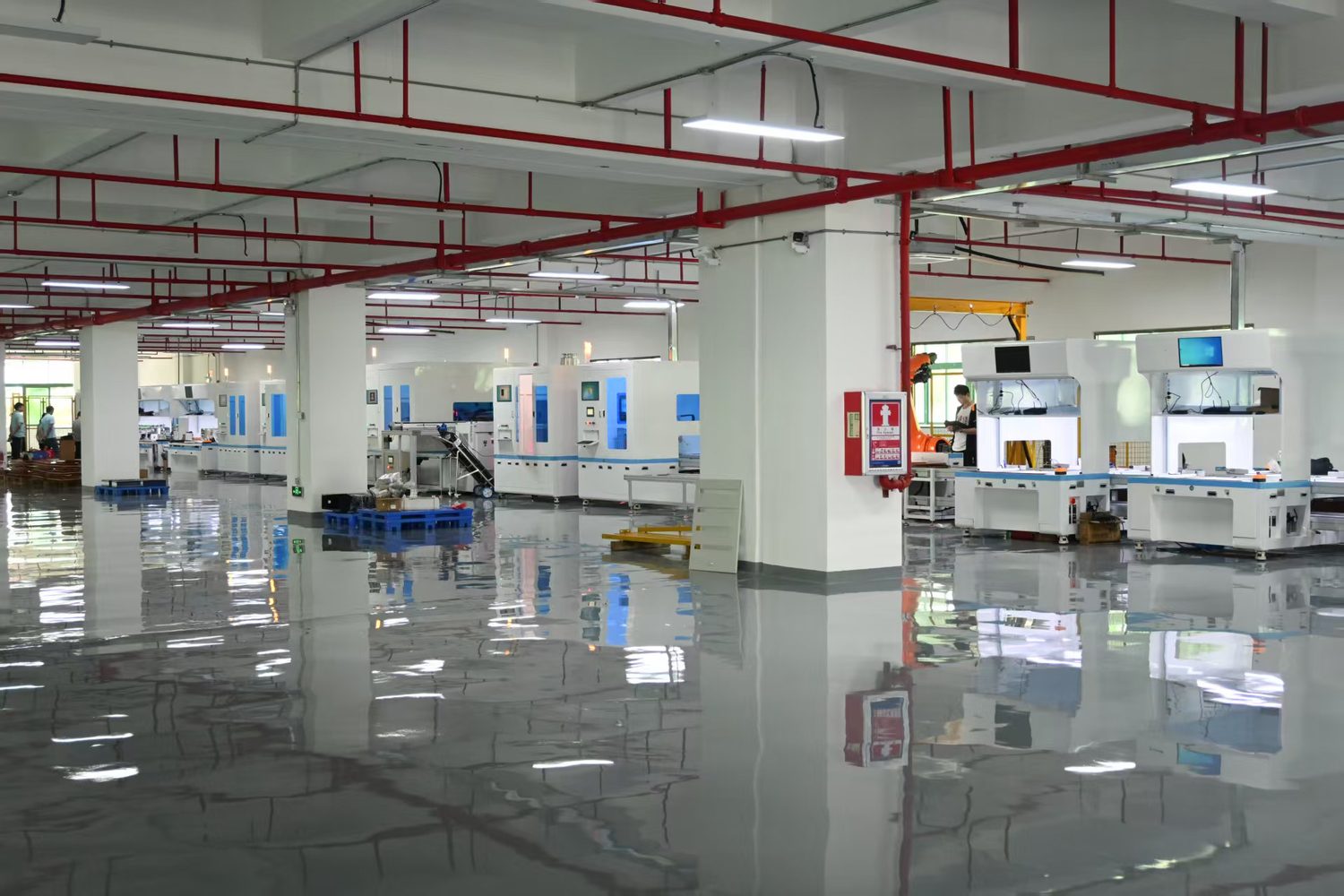 Battery production floor